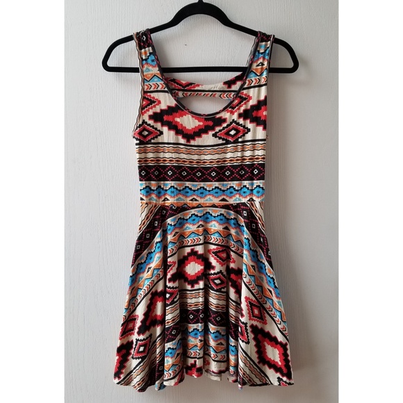 Banana Lemon Dresses & Skirts - Aztec Print Coachella Style Dress by Banana Lemon